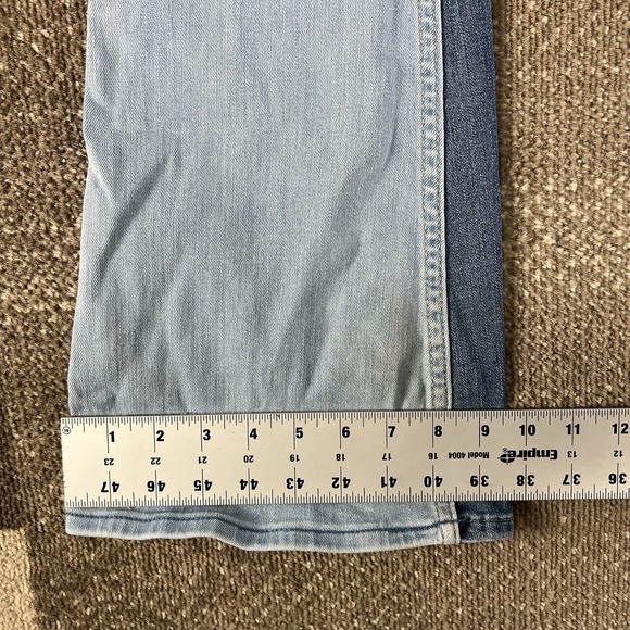 Hollister Jeans Women 3L (26X34)‎ Blue Two Toned Curvy High Rise Vintage Flare - Picture 10 of 10